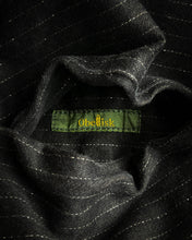 Load image into Gallery viewer, Obelisk 00s Python Skin Lace-up Pinstripe Flared Pants