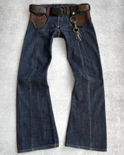 Load image into Gallery viewer, Obelisk 00s Reptile Skin Flared Denim