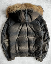 Load image into Gallery viewer, HaLb 00s Racoon Fur Hooded Down Jacket
