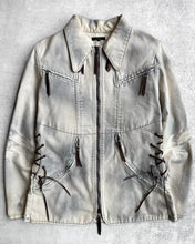 Load image into Gallery viewer, Obelisk 00s Lace-Up Backpack Cowboy Jacket