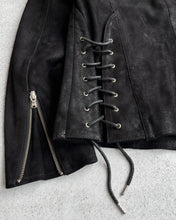 Load image into Gallery viewer, Tornado Mart 00s Lace-Up Suede Track Jacket