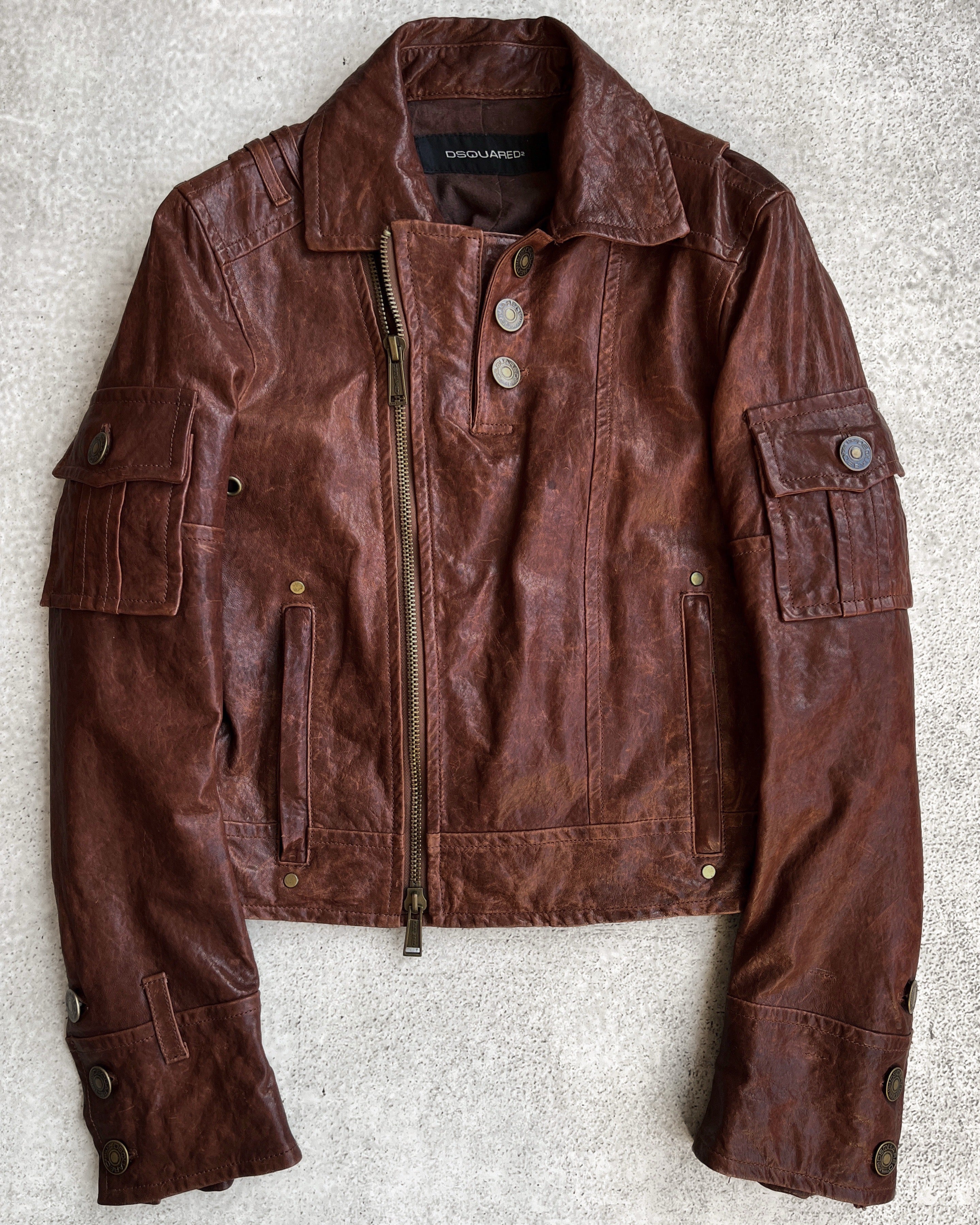 Dsquared2 FW04 Cropped Cowhide Jacket – firstfinal