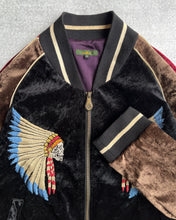 Load image into Gallery viewer, Obelisk 00s Skull Embroidered Velvet Track Jacket