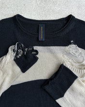 Load image into Gallery viewer, Mihara Yasuhiro 00s Distressed Striped Knit