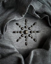 Load image into Gallery viewer, Obelisk 00s Studded and Distressed V-Neck Tee