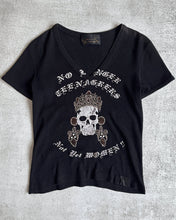 Load image into Gallery viewer, Kyoji Maruyama 00s Rhinestone Embellished Skull Tee