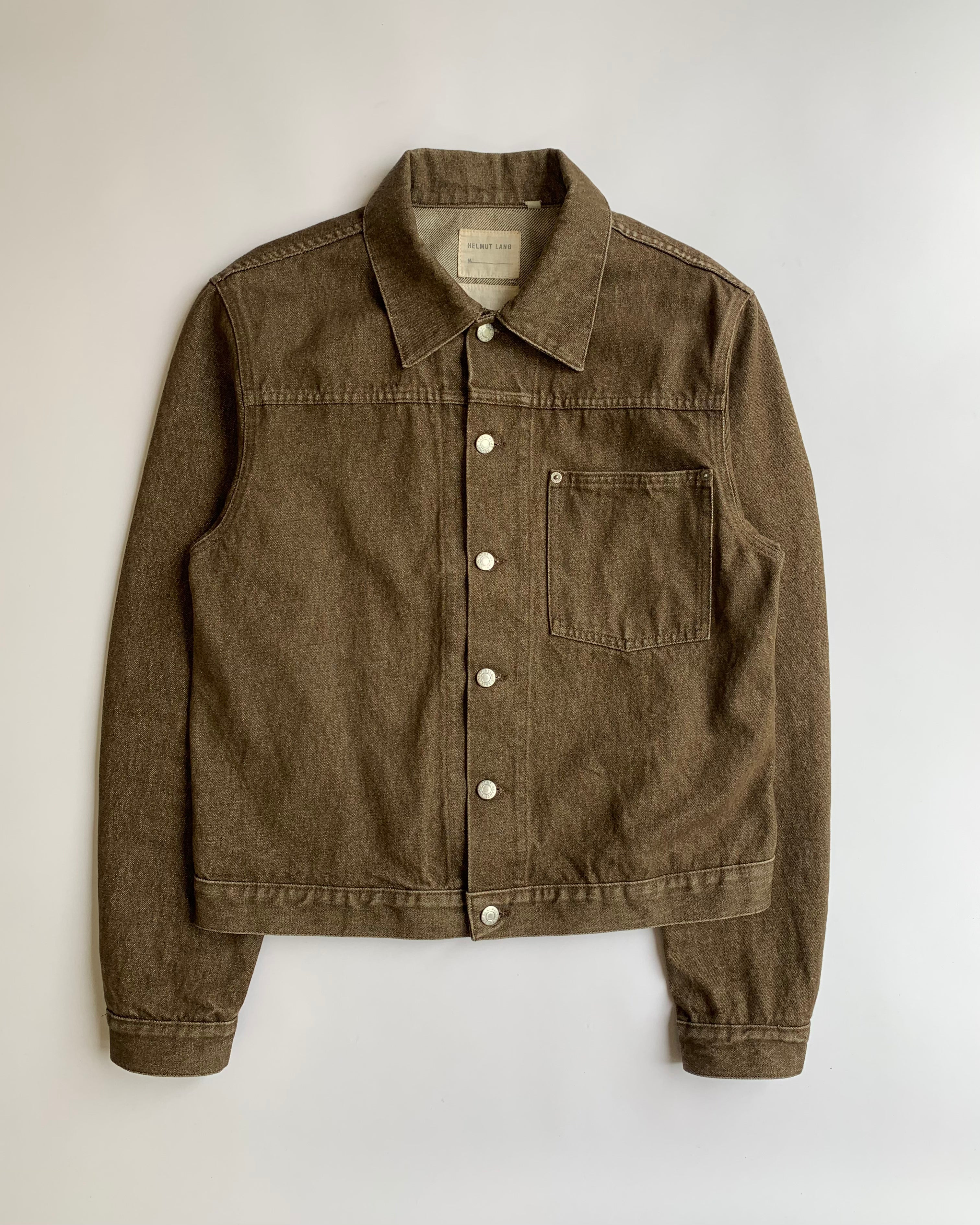 Helmut Lang 1998 Brown Denim Jacket