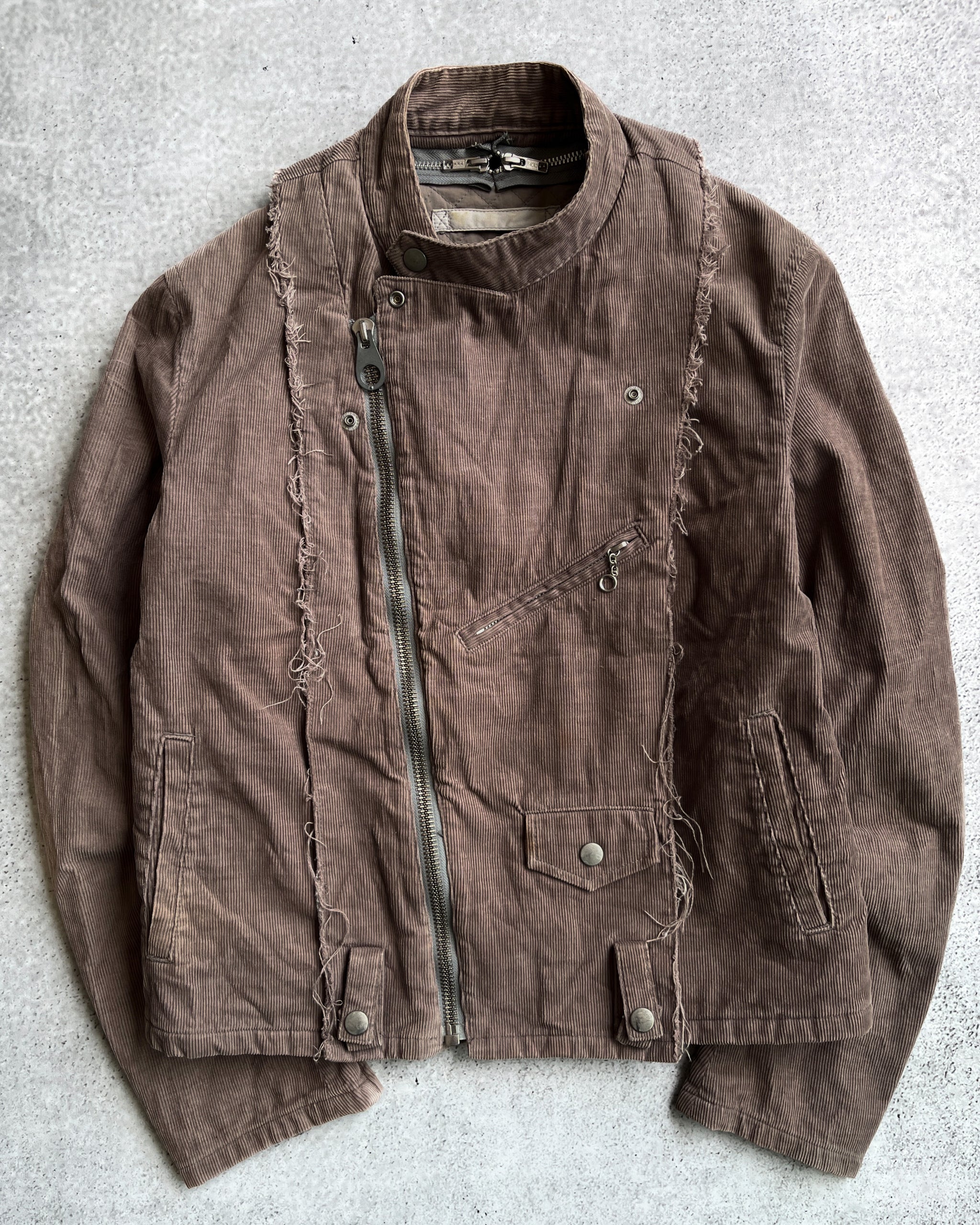 Mihara Yasuhiro SS06 Reconstructed Multi-zip Corduroy Rider Jacket –  firstfinal