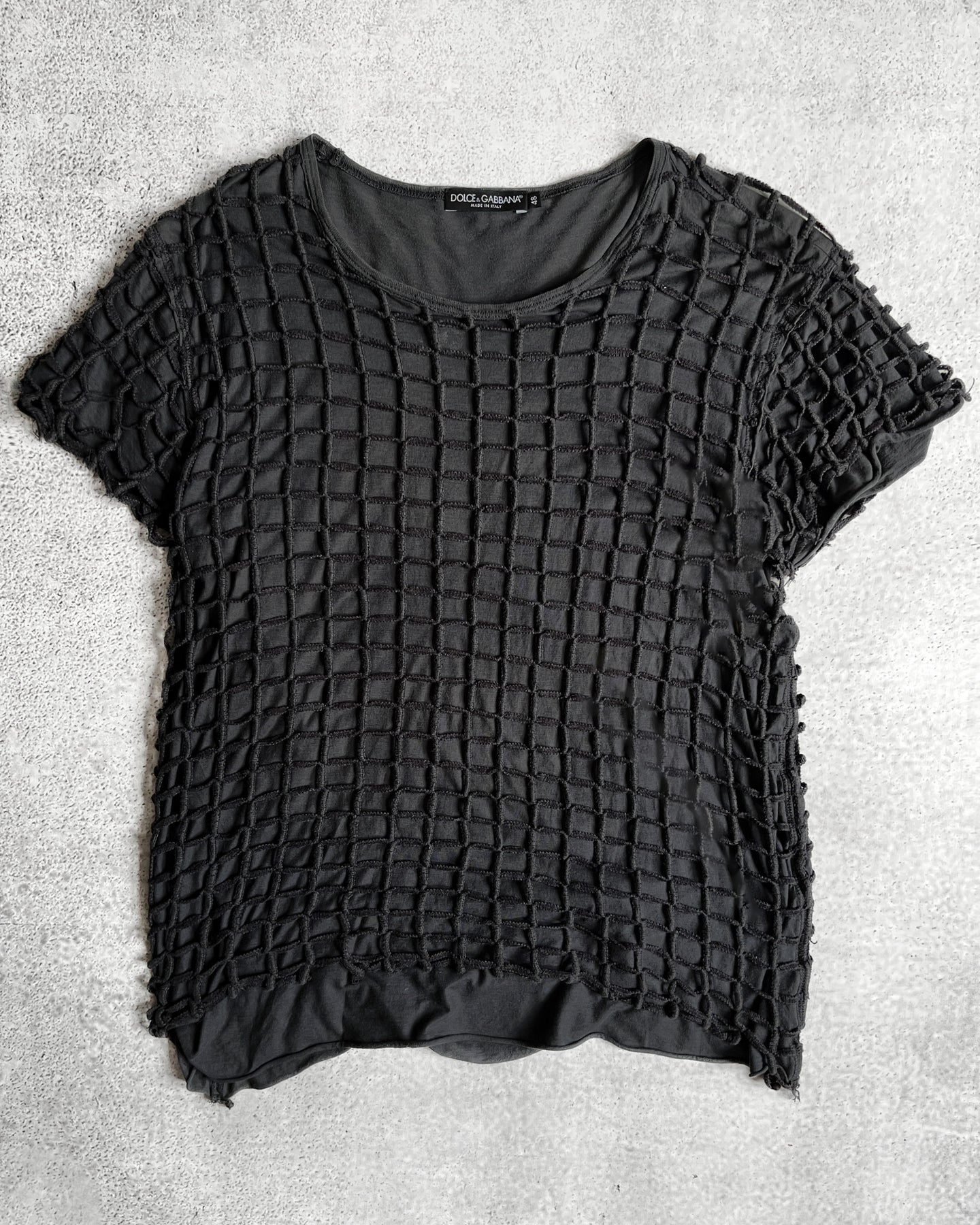 Dolce & Gabbana SS12 Double Layered Mesh Tee