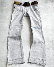 Load image into Gallery viewer, Kyoji Maruyama 00s White Washed &#39;Peace&#39; Denim
