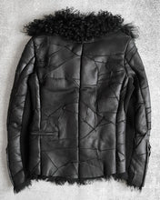 Load image into Gallery viewer, Kyoji Maruyama 00s ‘Mouton’ Sheepskin Leather Patchwork Rider Jacket
