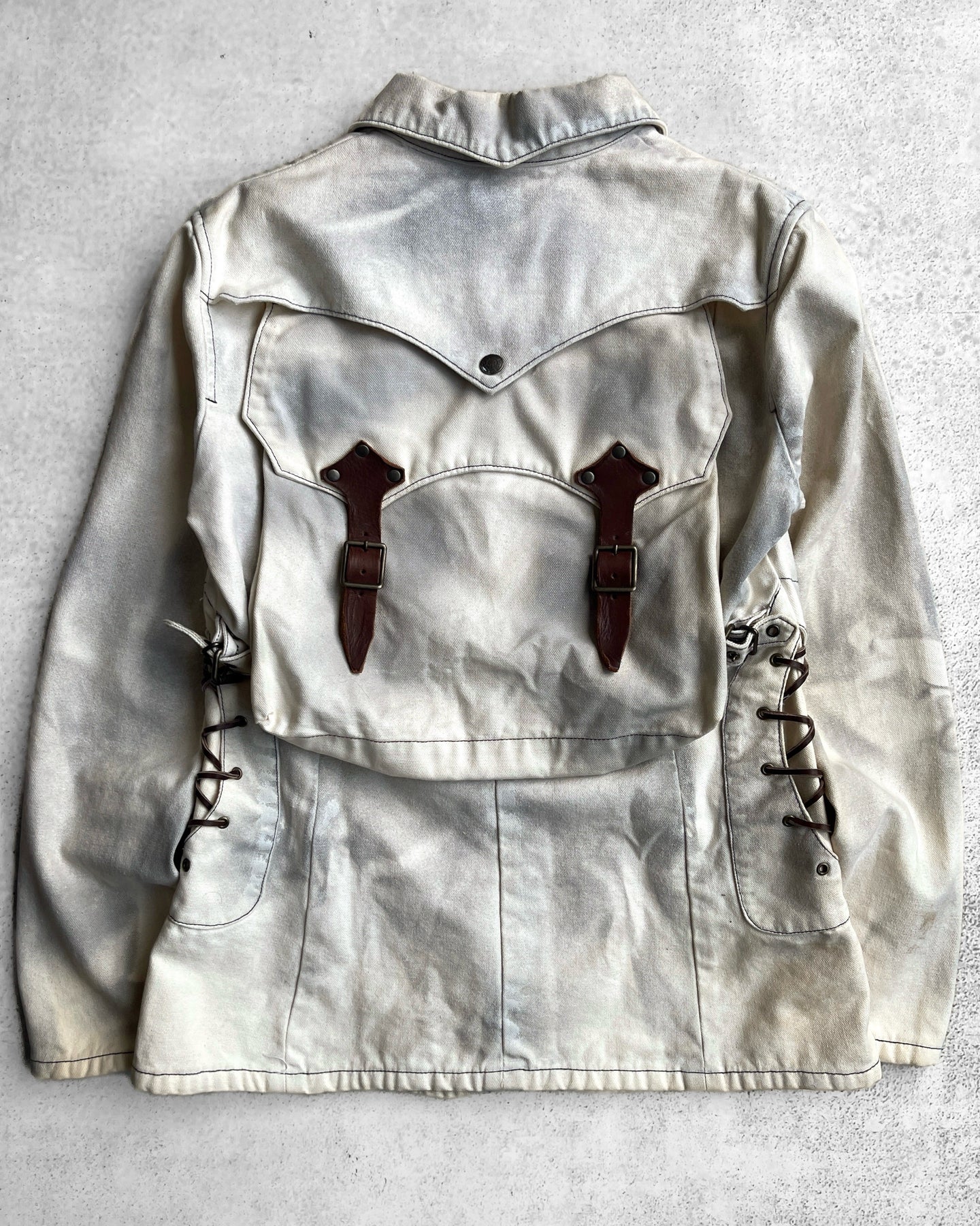 Obelisk 00s Lace-Up Backpack Cowboy Jacket