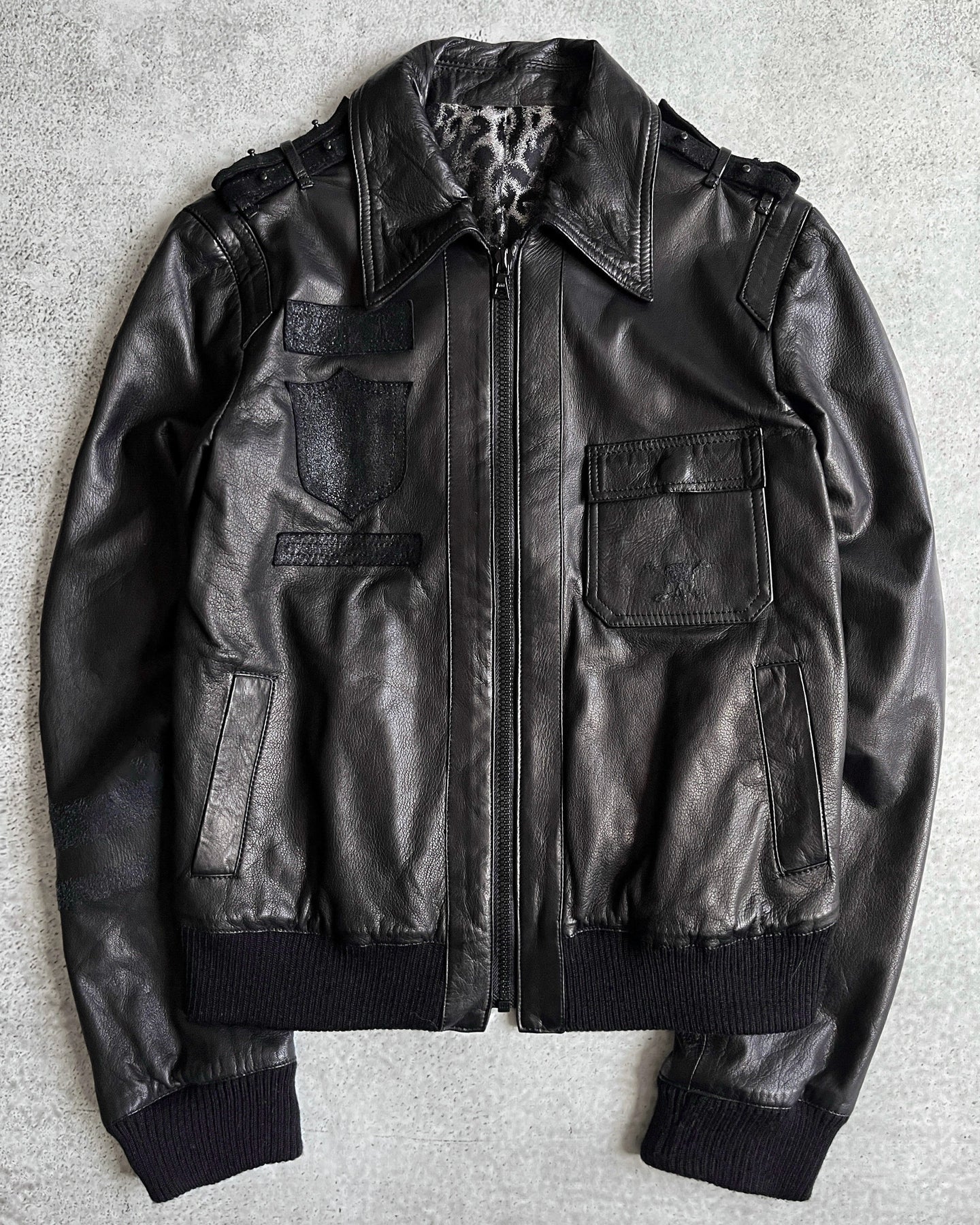 Roen 00s Deer Leather Military Jacket