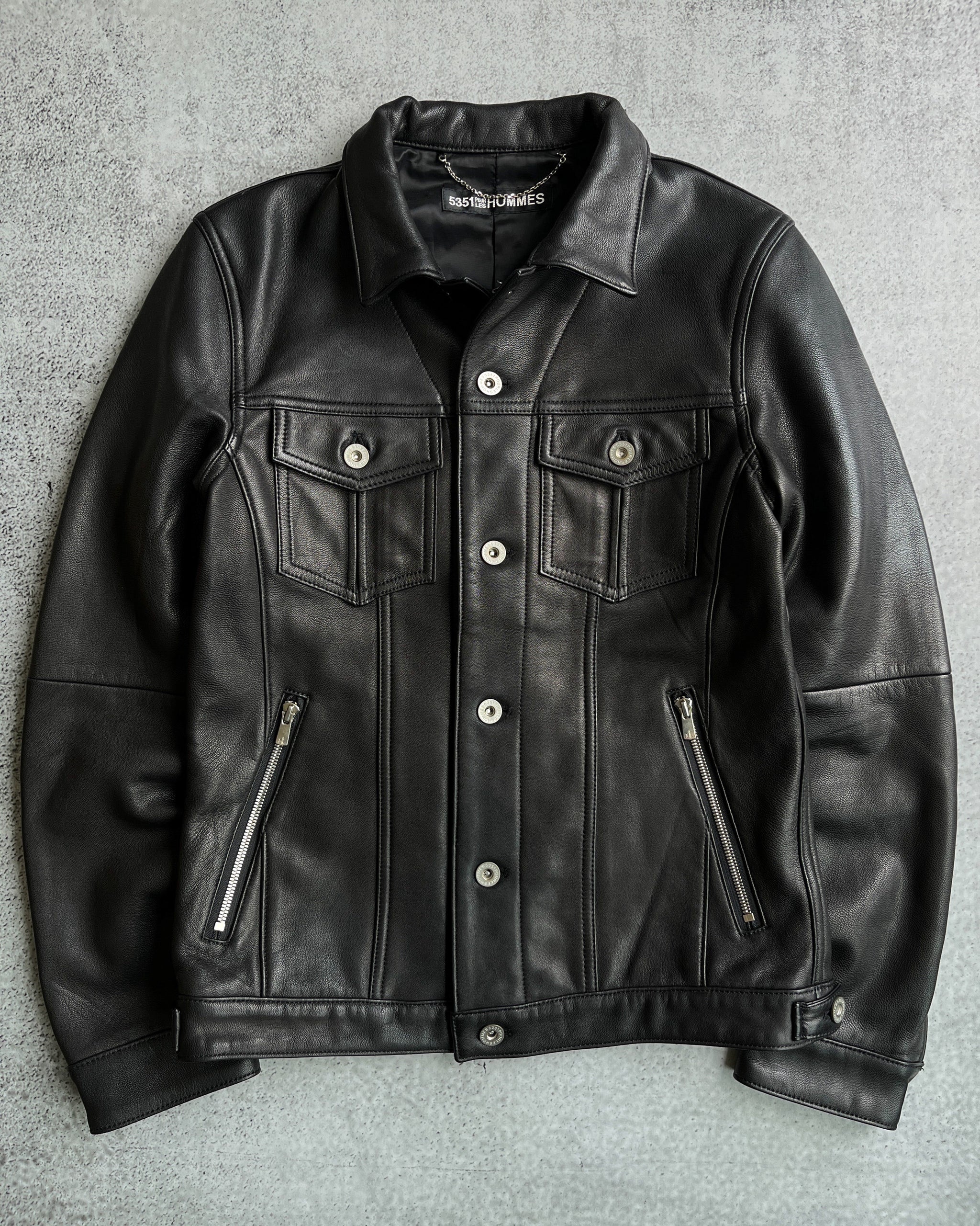 ジャケット・アウター 00s a.f. japanese label leather jacket 64FB6ABC-9E70-4F80-814B-