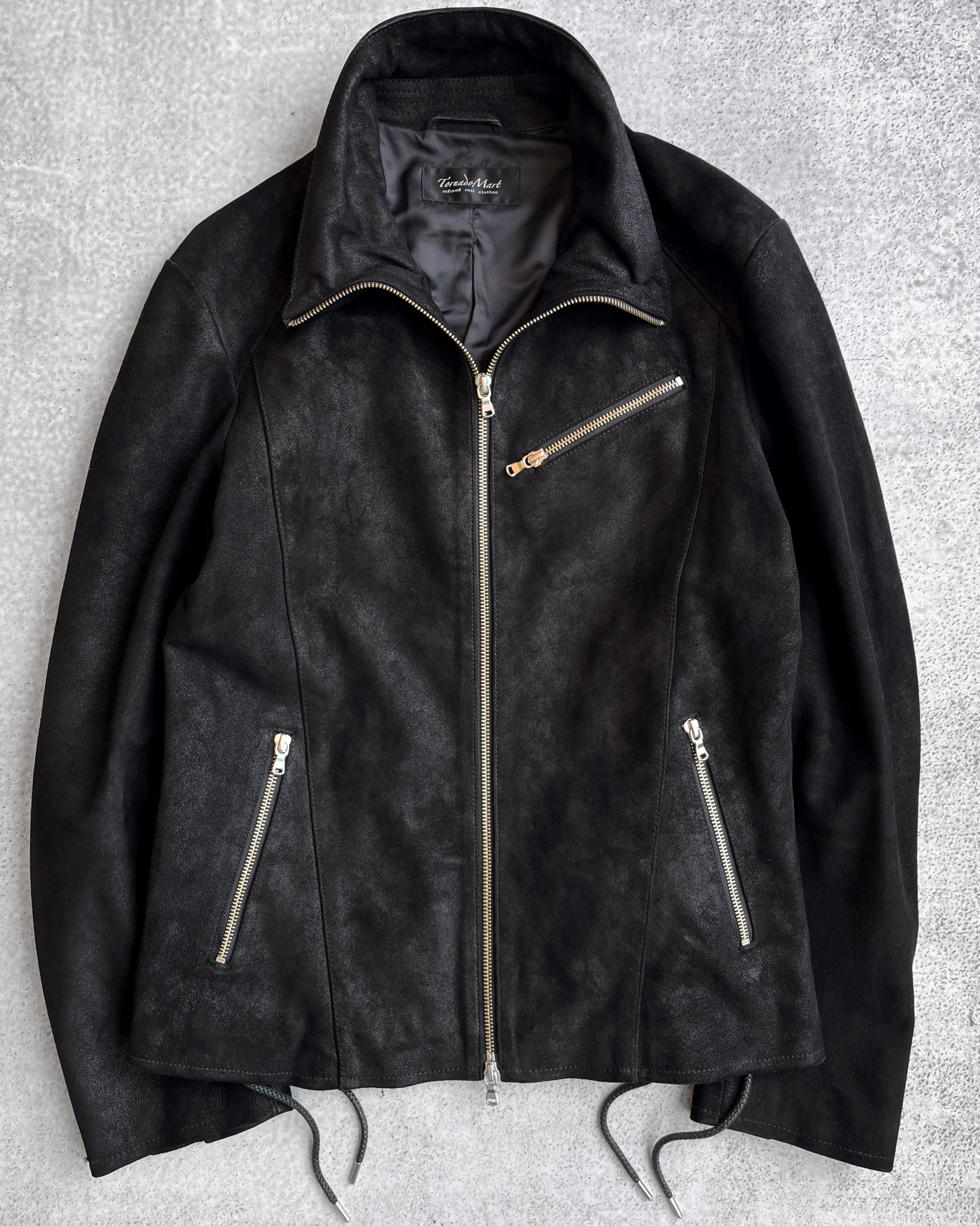 Tornado Mart 00s Lace-Up Suede Track Jacket – firstfinal