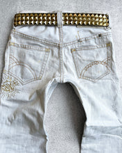 Load image into Gallery viewer, Kyoji Maruyama 00s White Washed &#39;Peace&#39; Denim
