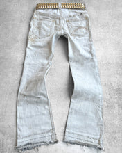 Load image into Gallery viewer, Kyoji Maruyama 00s White Washed &#39;Peace&#39; Denim
