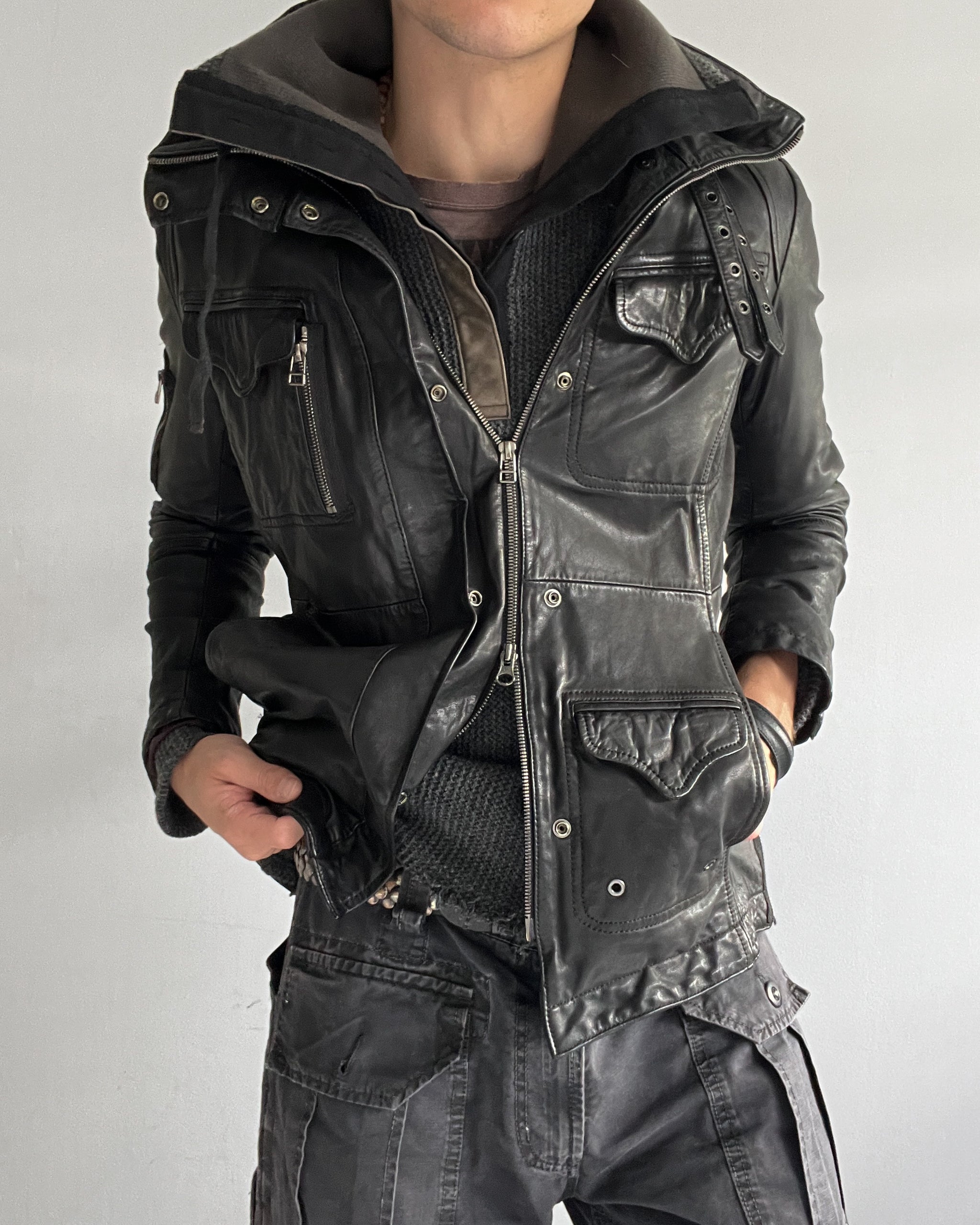 ジャケット・アウター 00s kyoji maruyama fur denim jacket 00s kyoji maruyama fur denim jacket