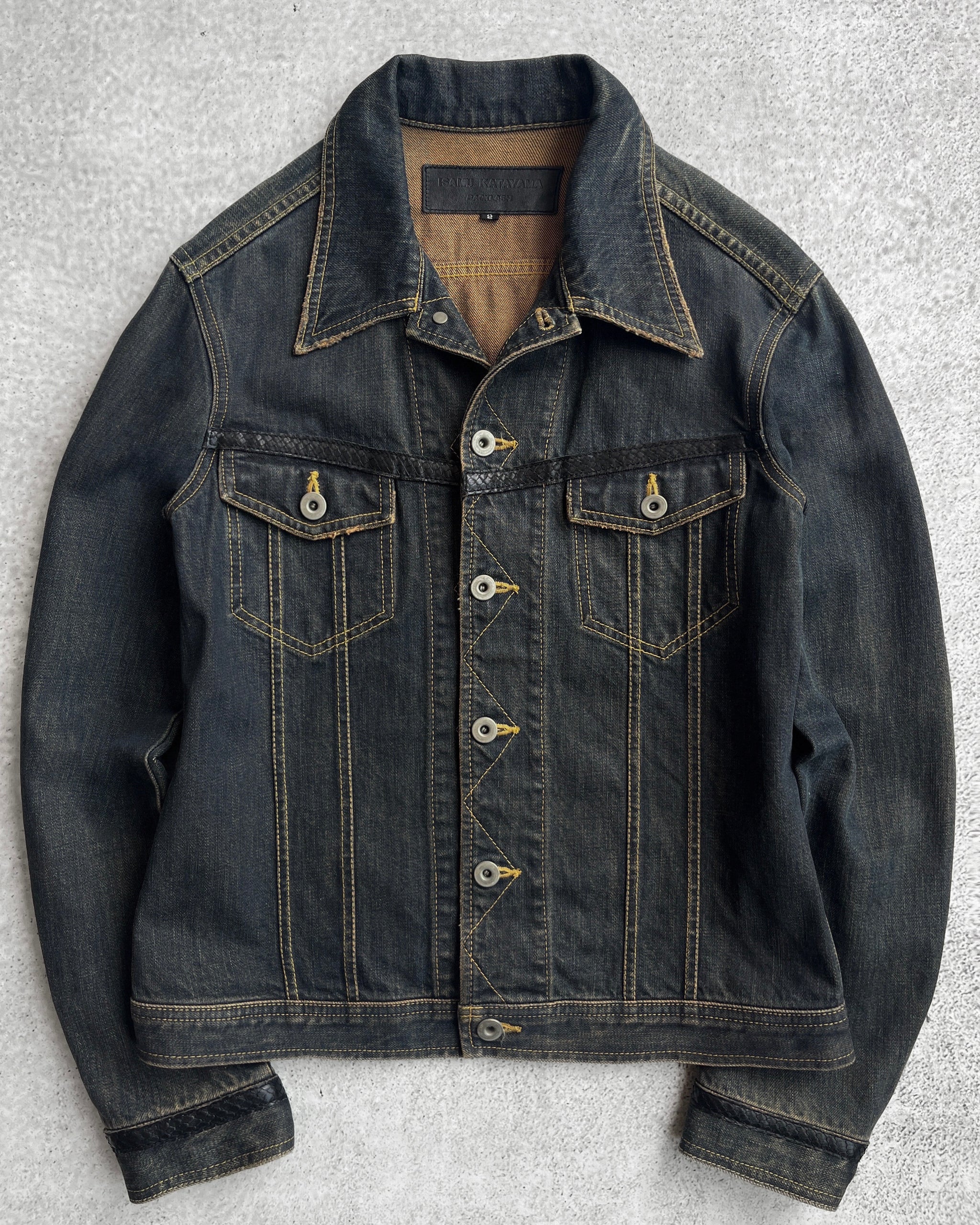 Isamu Katayama 00s Python Skin Denim Jacket – firstfinal
