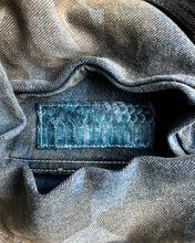 Load image into Gallery viewer, Kyoji Muruyama 00s Python Skin Denim Jacket
