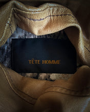 Load image into Gallery viewer, Tete Homme 00s Tan Leather Fur Jacket
