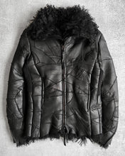 Load image into Gallery viewer, Kyoji Maruyama 00s ‘Mouton’ Sheepskin Leather Patchwork Rider Jacket
