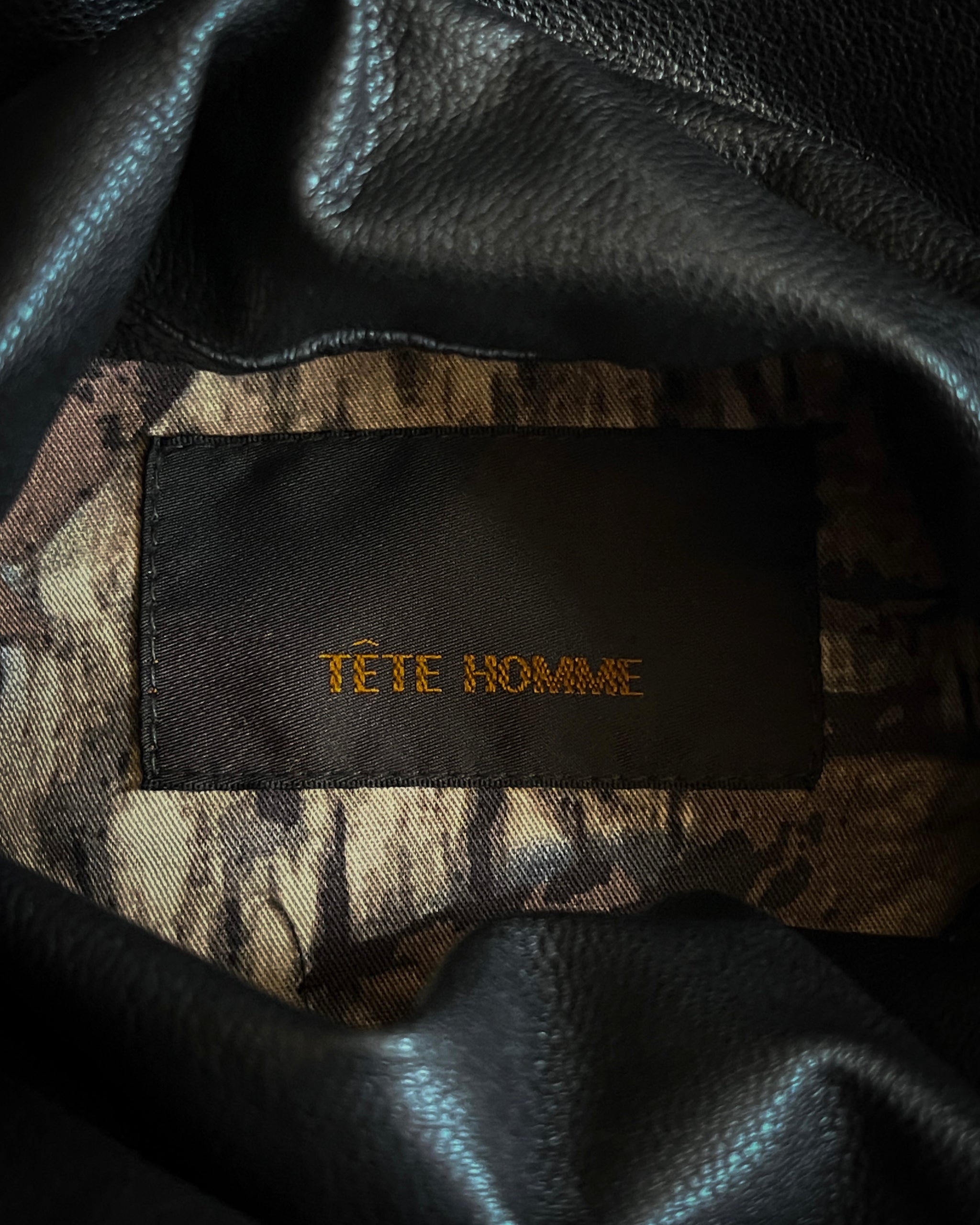 Tete Homme 00s Black Leather Fur Jacket – firstfinal
