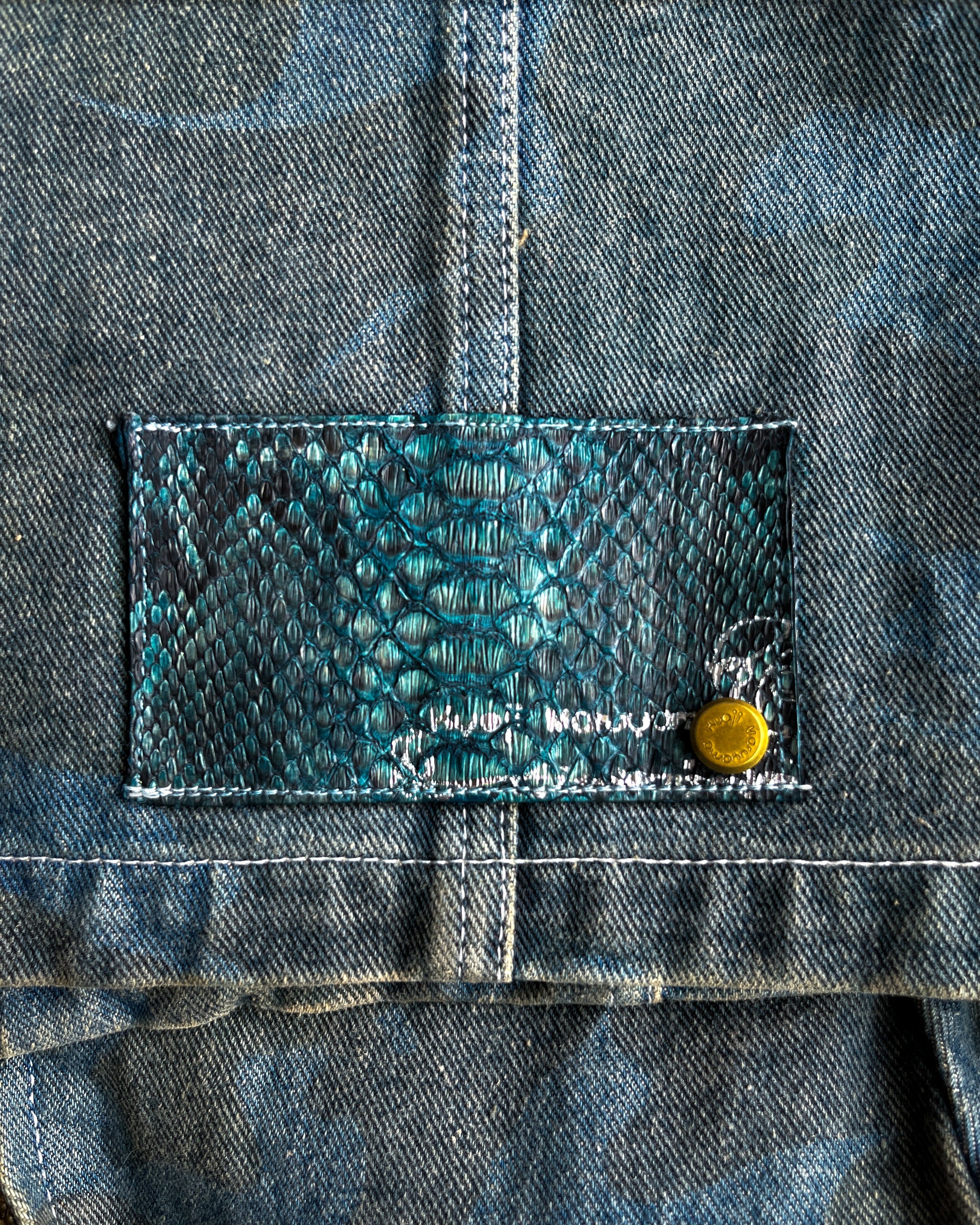 Kyoji Muruyama 00s Python Skin Denim Jacket – firstfinal
