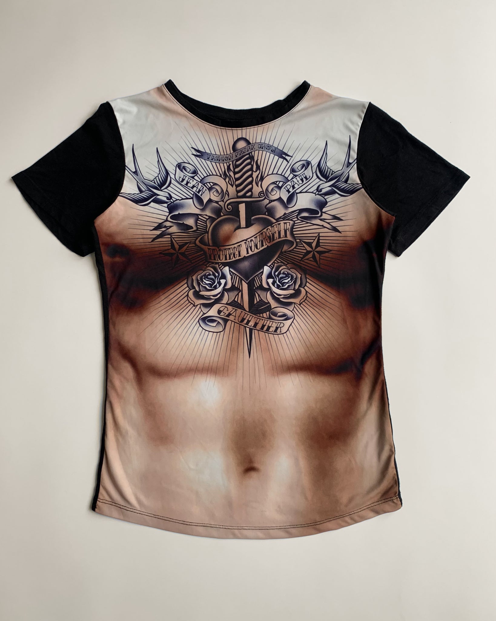 Jean Paul Gaultier SS19 Fashion Freak Show Tattoo Tee